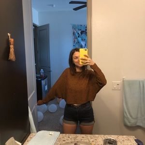 Long sleeve top with cut out in back